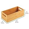 mDesign-Kitchen-Storage-Box--Practical-Storage-Tray-with-Integrated-Handles--Open-Bamboo-Cupboard-Organiser-for-Kitchen-Utensils--Natural mDesign Kitchen Storage Box – Practical Storage Tray with Integrated Handles – Open Bamboo Cupboard Organiser for…