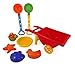 Beach Wheelbarrow Wagon Toy Set for Kids with Sand Shovel & Sifting Pans