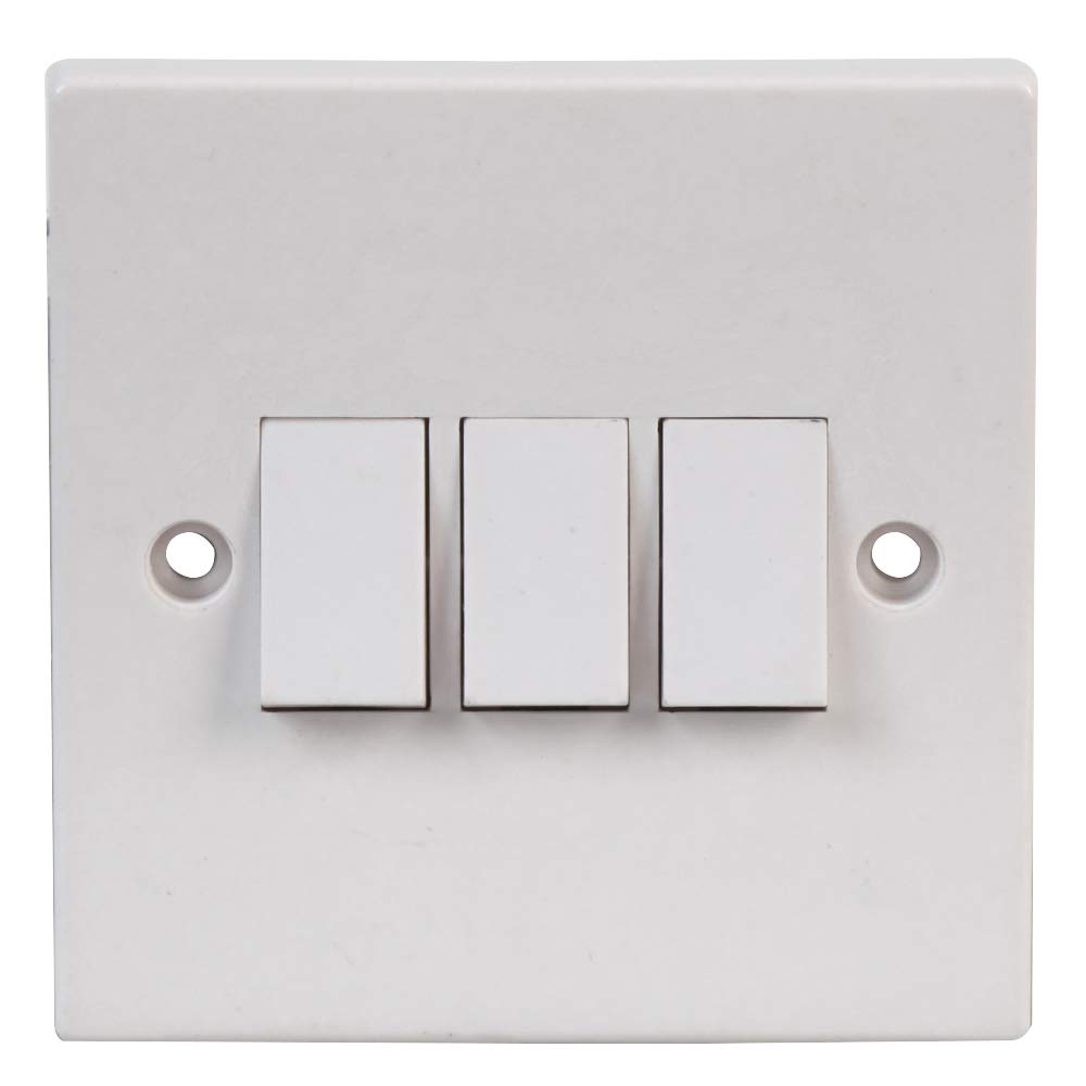 Pro Elec 203 Triple Light Switch, 2 Way