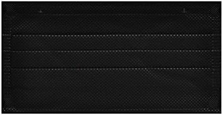 Famixyal Adult Black Disposable Dust Mask Dental Medical Surgical Ear Loop Face Mouth Masks 4 Layers Thicken Non-Woven Activated Carbon Face Mask (25 pcs Individually Package)