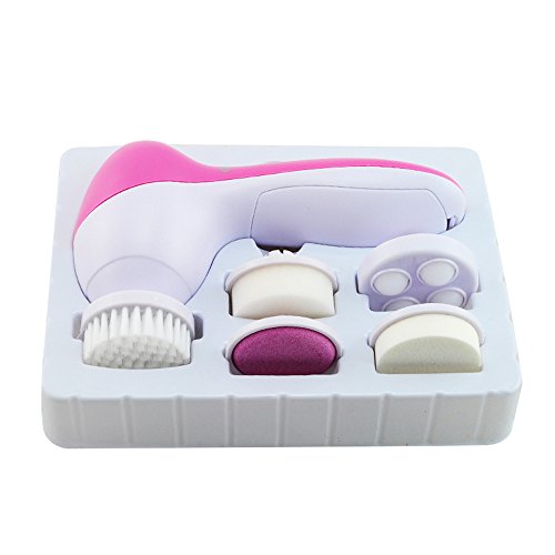 Funwill Essential Face Brush cleansing Exfoliating Scrub Electric Wash Face and Body Set Battery Operated Massager Rid of Acne Kit Beauty Spa Deep Clean Skin Personal Care