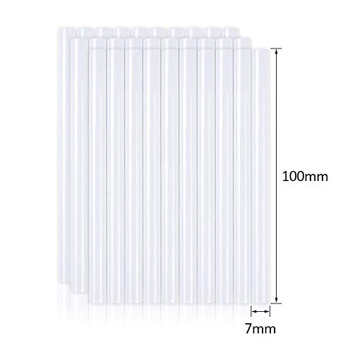 Hawkforce Hot Glue Gun Sticks 7mm, 30Pcs Quick Drying Glue Gun Sticks,7mm x 100mm Mini Melt Glue Gun Sticks for DIY, Arts & Craft
