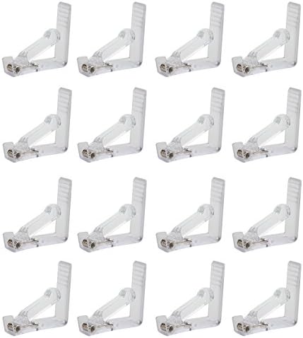 TEKEFT 16PCS Endurance Plastic Transparent Tablecover Table Cloth Clip Clamp for Home Party & Picnic (16)