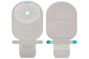 COLOPLAST SenSura Mio Filtered Ostomy Pouch One-Piece System Midi 3/8 to 1-3/4 Inch Stoma Drainable Flat, Trim Fit, 10461 - Box of 10