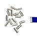 Twilight's Fancy 150pcs 16mm (5/8 inch) Platinum Silver Ribbon Clamp End Crimps - Artisan Series