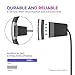 Cablor Fitbit Alta HR Charger, 2Pack 1.8ft/55cm Fast Charging, Replacement USB Charger Adapter Charge Cord Charger Cables for Fitbit Alta HR Smart Fitness Watch, Durable, Black (A-Black)