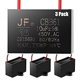 CBB61 Fan FENGWANGLI Capacitor Compatible with for New Tech 2 Wire 10uF 450V (Pack of 3）