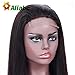 Aliabc Hair 4X4 Lace Closure Straight Human Hair Wigs Unprocessed Brazilian Virgin Remy Human Hair Natural Color (18
