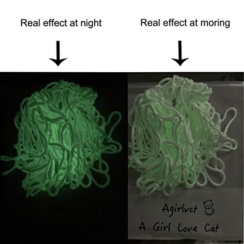 image for Agirlvct 2 Pcs Basketball Net Replacement Glow in The Dark,Heavy Duty 