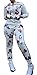 Ybenlow Women's 2 Piece Floral Bodycon Sweatsuit Set Tracksuit Outfit (X-Large, 5-Multicoloured)