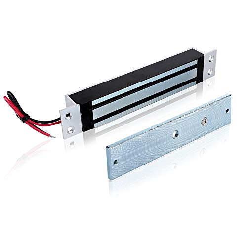 280kg/600Lbs Electric Magnetic Lock, Electromagnetic Door Lock Kit System Holding Force for Access Control DC 12V Electromagnet Lock Secure NC Mode