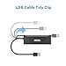 UNITEK Portable USB 3.0 4-Port Ultra Slim Data hub, with Micro USB 2.0 Power Port and Built-in USB 3.0 Cable LED for iMac, MacBook, MacBook Pro, MacBook Air, Mac Mini, Chrombook, Surface Pro