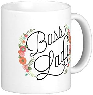 Boss Lady Floral Coffee Mug 11 Oz