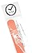 ArtStyle Watch Band with 1.5mm Thickness Quality Nylon Strap and Heavy Duty Brushed Buckle (Orange, 24mm)