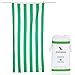 Dock & Bay Lightweight Beach Towel - Quick Dry, Sand Free - 100% Recycled - Includes Bag - Cabana - Cancun Green (2021), Extra Large (200x90cm, 78x35)