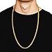 JINGRAYS 3mm Stainless Steel Curb Chain Necklace for Men Biker Punk Style Male Chain Link, 24 inches -Gold