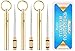 EasyHonor Integrated Titanium Toothpicks,3 PCS Brass Pocket Toothpicks for teeth, Portable Metal Toothpick Holder with Key Ring, for Outdoor Picnic and Camping
