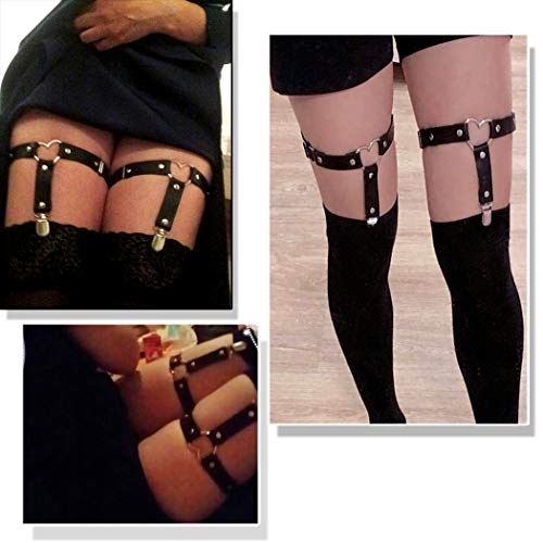 black thigh garter