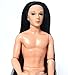 Lilia Boy Doll with 14 Joint moveable / 3D Eyes Long Black Hair Nude Doll Boyfriend / Boy Bridegroom Doll Gift Toy
