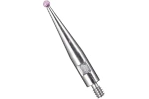 SUXING Ruby Ball Contact Points for Dial Test Indicator M1.4x0.3 Thread 0.040" Tip Diameter 1/2" Length Compatible for Brown & Sharpe 599-7030-40R