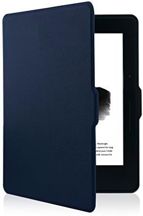 GammaBai Ultrathin Series Case Cover for Amazon Kindle Voyage with Auto Sleep/Wake Feature Anti-shock Pu Leather Blue