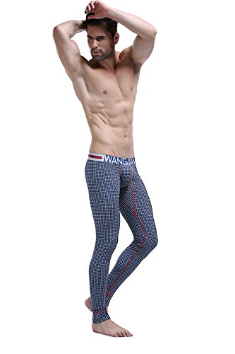 ARCITON Men's Low Rise Leggings Long Johns Thermal Pant Pack of 5 US L/with Tag XL(Waist: 35"- 37") 5 Colors/Pack