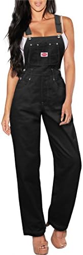 Revolt Women's Classic Bib Overalls - Olive, Khaki and Denim Blue Jean