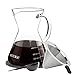 Secura Pour Over Coffee Dripper, 17 oz, Glass Coffeemaker with Stainless Steel Filter