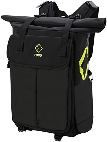 TUBU DSLR Camera Backpack With Build-in Waist Camera Bag, Extendable Top-loading and 15.6 inch Laptop Compartment (Black)