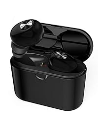 Auriculares Bluetooth True inalámbricos con auriculares Mini in ear deportivos 3D estéreo sonido 6H tiempo de reproducción Bluetooth 5.0 cancelación de ruido auriculares con funda de carga