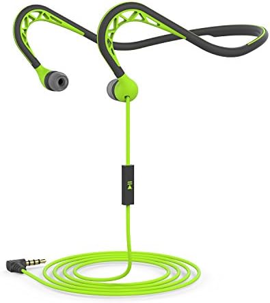 Neckband Sports Earbud,Workout Earphone with Microphone,Stereo Headset with Noise Isolating,Sweatproof In-Ear Headphone for iPhone Android,Green
