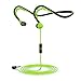 Neckband Sports Earbud,Workout Earphone with Microphone,Stereo Headset with Noise Isolating,Sweatproof In-Ear Headphone for iPhone Android,Green