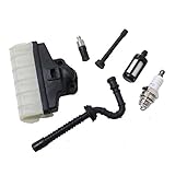 HIPA Air Filter Fuel Line Hose Spark Plug For Stihl Chainsaw Ms210 Ms230 Ms250 021 023 025