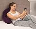 Deluxe Comfort Microsuede Bedrest – Reading and Bed Rest Lounger – Sitting Support Pillow – Soft But Well Stuffed Fiberfill – Backrest Pillow With Arms, Purple