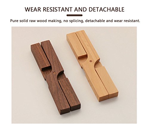 HaloVa Trivet Mat, Creative Wooden Hot Pads, Skidproof Household Pot Holder Insulation Mat for Home Use (Walnut)