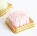 50 Pack Gold bottom Clear cover plastic mini cake box - muffin box - moon cake box - mung bean cake snow Mei Niang box（bottom 2 1/2 Inch X high 1-1/2 Inch）