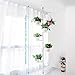 Indoor Plant Storage, FOME 7-Layer Metal Spring Single Pole Stand Corner Flower Display Rack Plant Storage Shelf Hanging Plant Stand Planter Rack Indoor