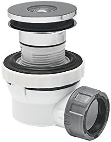 Wirquin 30721530 XS Pure, Ultra-Compact Complete Set for washbasin ø32 (Quick Clac), Chrome-Plated, Norme