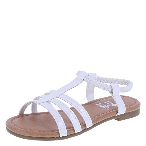 Zoe and zac girl s white bellah sandal toddler size 9 r…