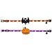 PAWCHIE 2 Pack Halloween Cat Collars with Bell Adjustable Breakaway Cat Collar with Pumpkin Bat Pattern for Halloween Party