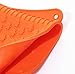 PUREFLY Orange Silicone Heat Resistant Gloves, Great for Grilling, BBQs, Baking, Smoke Ovens,Unique Maple Leaf Design in Finest Orange Silicone. Extra Long to Cover Wrists