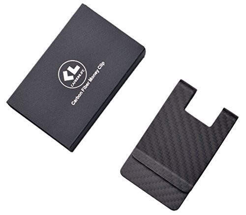 Carbon Fiber Money Clip, CL CARBONLIFE RFID Matt clips for men 3K