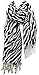 Premium Fashion Animal Print Zebra Shawl Scarf Wrap - White