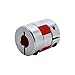 10mm x 8mm CNC Flexible Plum Coupling Shaft Coupler Stepper Motor Encoder Connector Coupler D20 L30 Jaw Clamp Aluminum Alloy