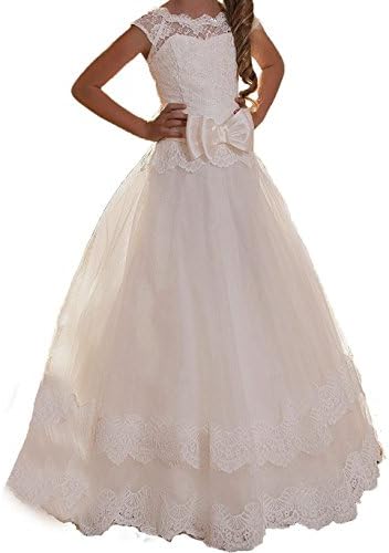 Lisa Lace Half-Sleeve Flower Girl Dress 2017 Holy First Communion Dress
