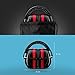 Homitt Sound Ear Muffs Hearing Protection Ear Defenders with Noise Cancelling Technology for Shooting, Hunting, Working or Construction – Red and Black