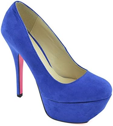 GIOVANI DONNE - Women's Shoe Ankle Shoe Strap High Heel Optional Color Pumps - Cobalt Blue/6