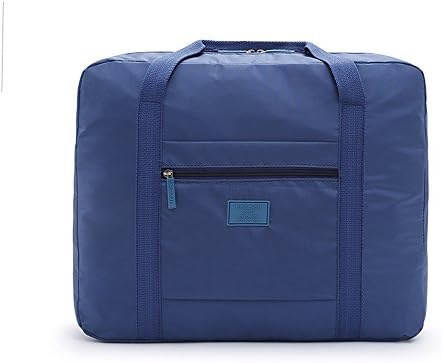 Travel Bag MMHDZ Storage Luggage Foldable Waterproof Lightweight Large Capacity(BLUE)