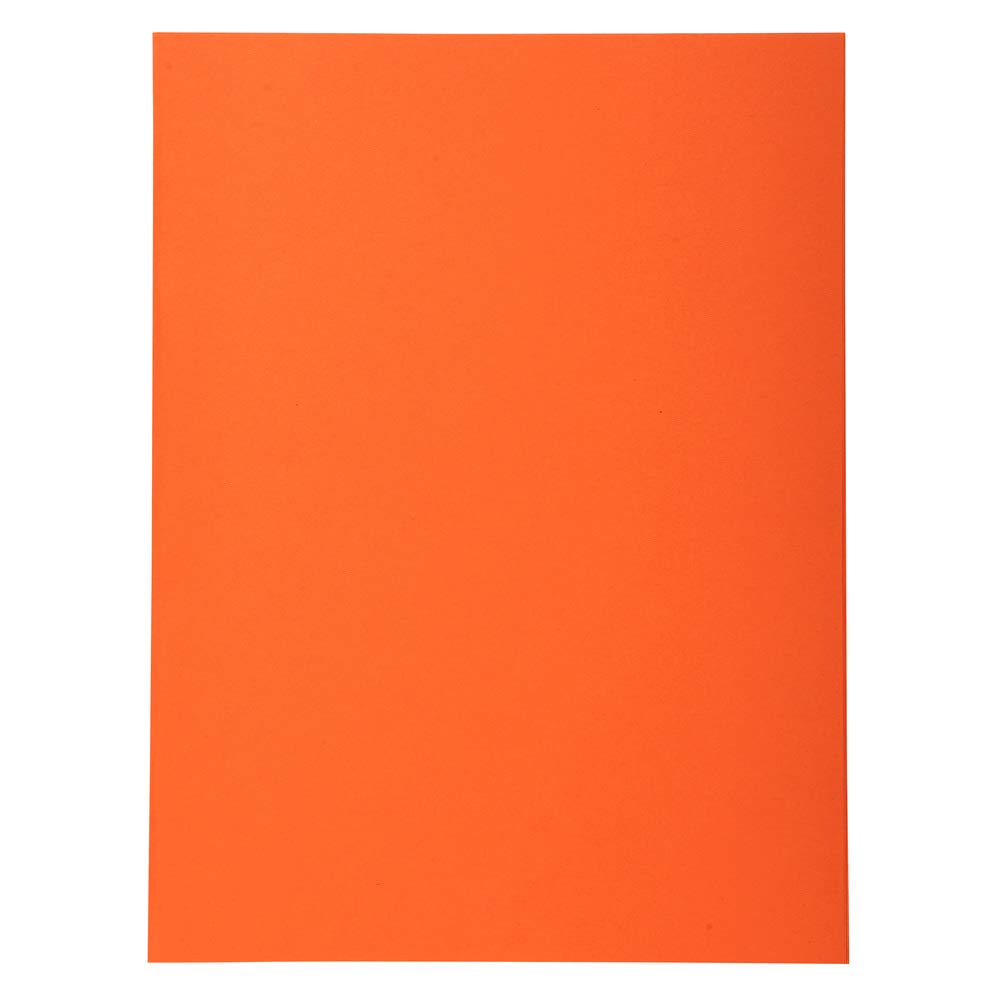 Exacompta - Ref 420007E - Forever Collection - Recycled Square Cut Folder - A4 (210 x 297mm), 170gsm Recycled Board, Blue Angel Certified - Orange (Pack of 100)