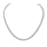 Bling Bling NY NEW 1 Row Tennis Necklace/Bracelet Silver Finish Lab Created Diamonds 3MM Iced Out Solitaires